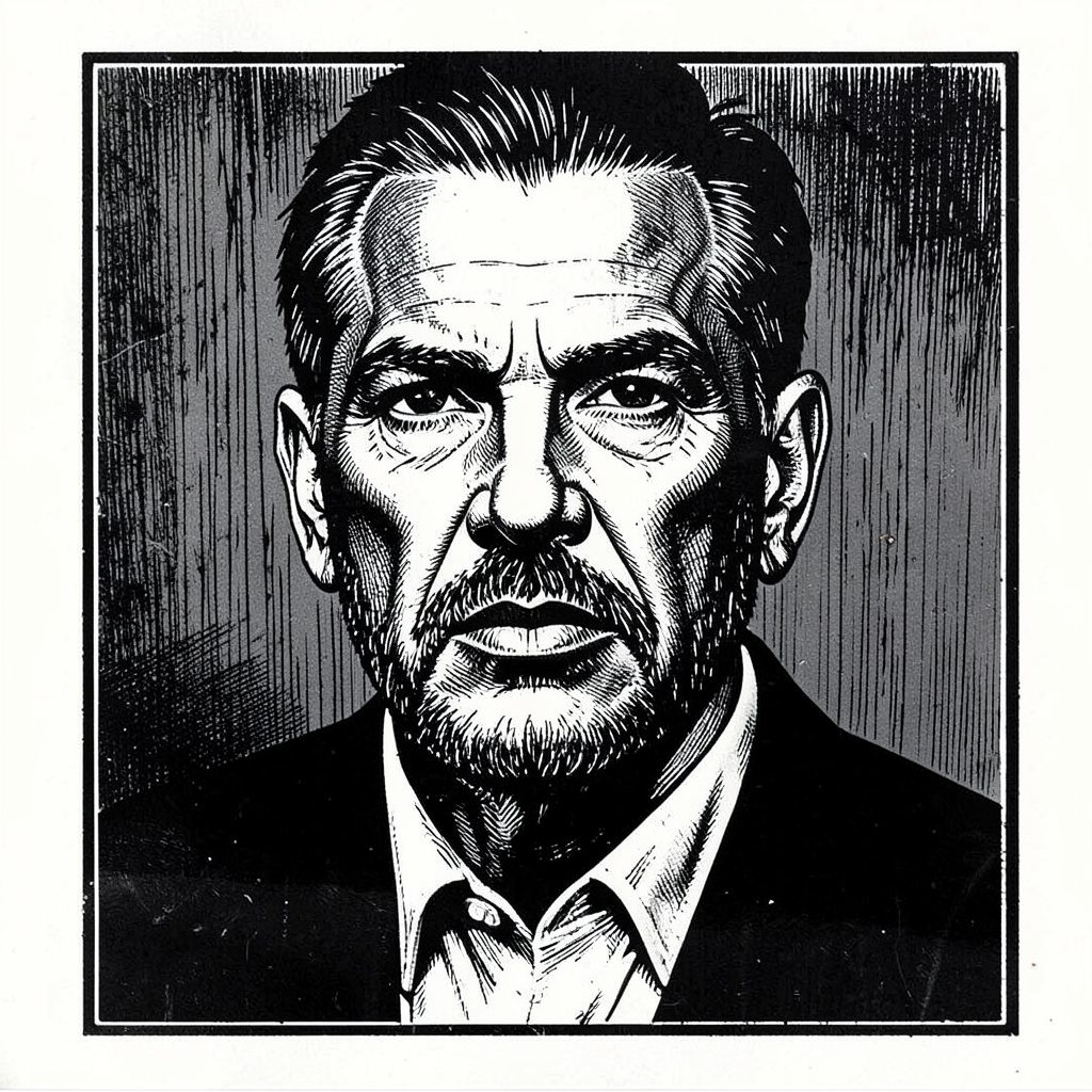 Generic portrait-style editorial image in muted sage and charcoal, with a reserved newsroom mood and no identifiable person
